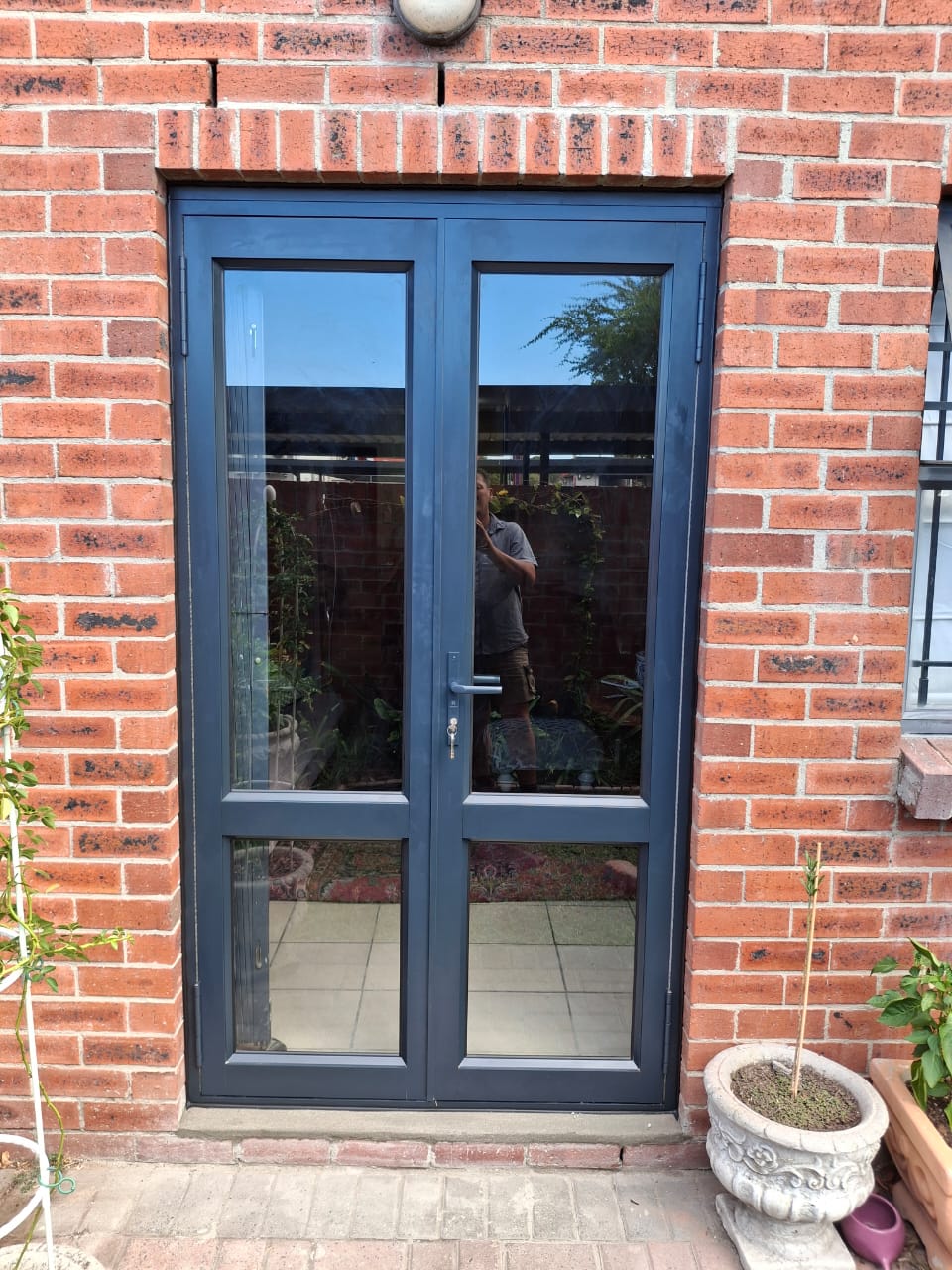 Double Door – Double door with central mullion split