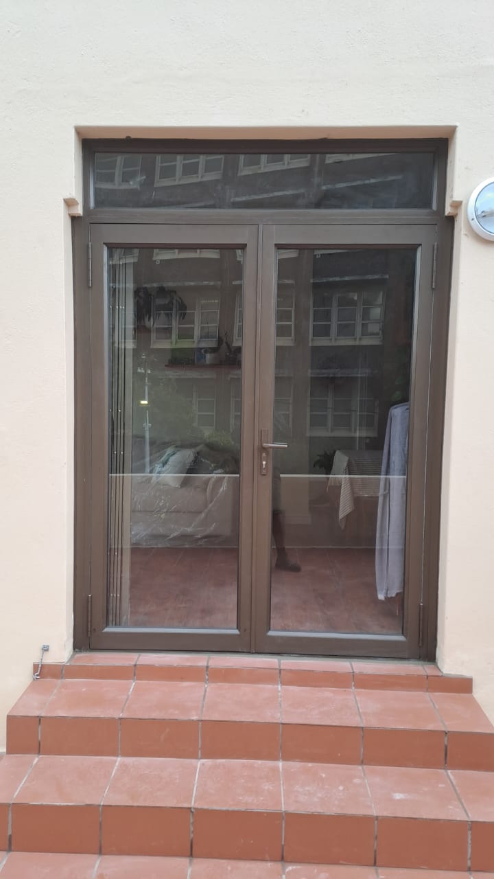 Double Door – Double door with toplight above